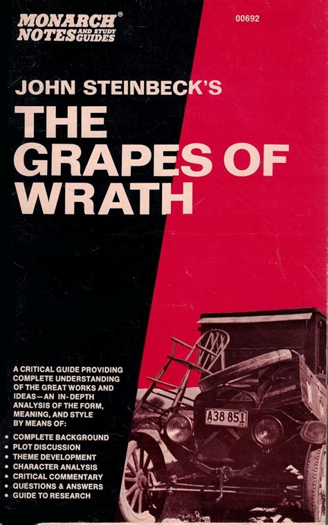 John Steinbeck s the Grapes of Wrath Monarch Notes PDF