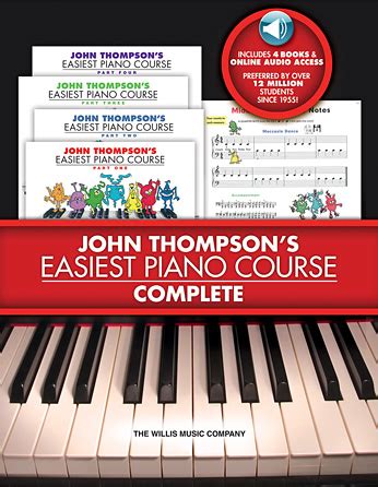 John Thompson s Easiest Piano Course Complete 4-Book Audio Boxed Set Doc