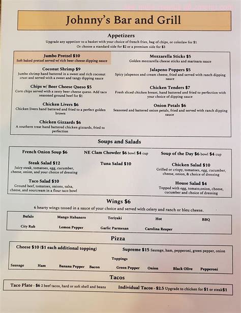 Johnny's Bar and Grill: A Culinary Oasis in Salem
