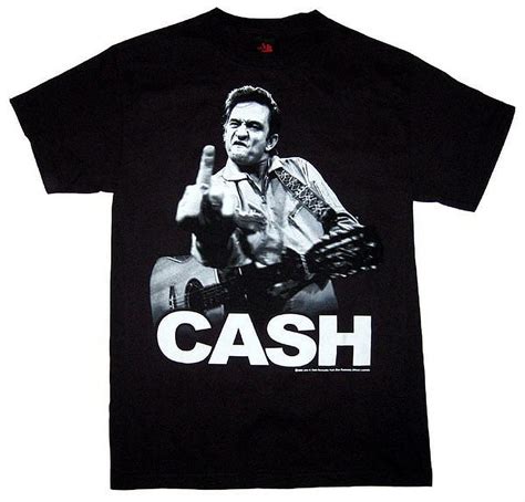 Johnny Cash Flips the Bird T-Shirt: A Symbol of Rebellion and Cool