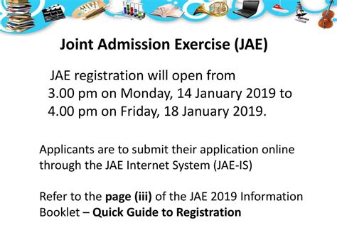 Joint Admissions Exercise (JAE) 2023: A Comprehensive Guide for Applicants