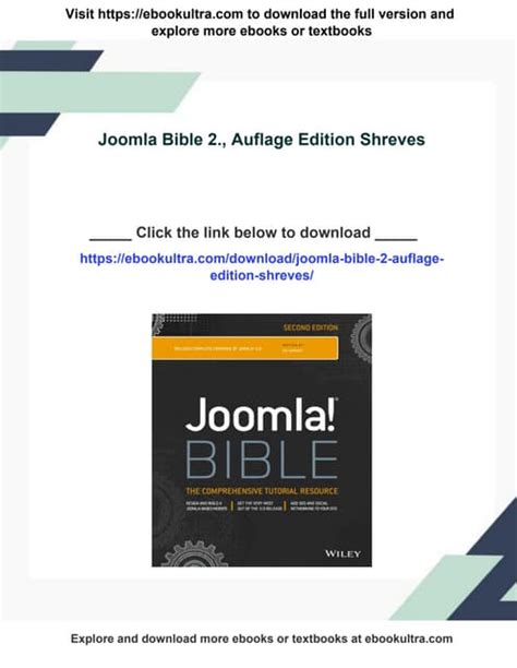 Joomla! Bible Epub