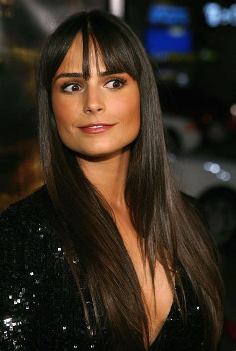 Jordana Brewster Long Black Wig with Bangs