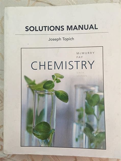 Joseph Topich Chemistry Solutions Manual 6th Edition Reader