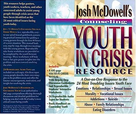 Josh McDowell s Counseling Youth in Crisis Resource PDF