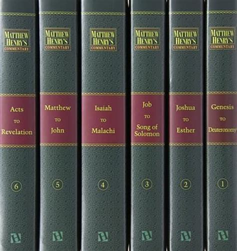 Joshua to Esther Matthew Henry s Commentary on the Whole Bible in Six Volumes Carefully Revised and Corrected Volume II Reader