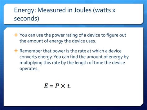 Joules and Watts: Demystifying the Energy Landscape