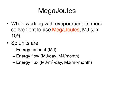 Joules to Mega Joules: A Comprehensive Guide