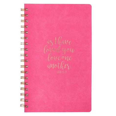 Journal As I Have Loved You in Pink Wire-bound LuxLeather Kindle Editon