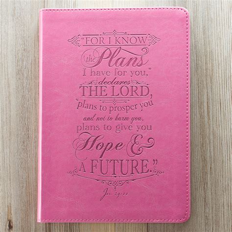 Journal I Know the Plans in Pink LuxLeather Jeremiah 2911 Epub