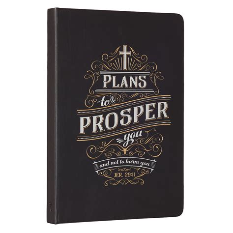 Journal Plans to Prosper You Hardcover Black PDF