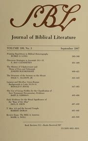 Journal of Biblical Literature Volume 106 Number 3 September 1987 PDF