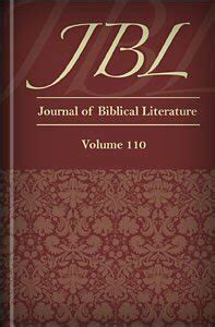 Journal of Biblical Literature Volume 110 Number 1 Spring 1991 Reader