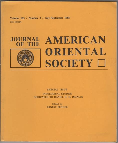 Journal of the American Oriental Society Doc