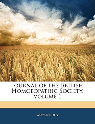 Journal of the British Homoeopathic Society Volume 1 Epub