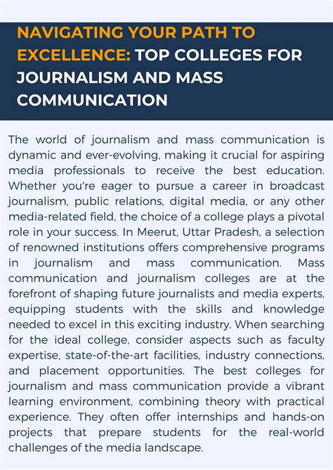 Journalism College of DuPage: A Path to Excellence in Media and Communications
