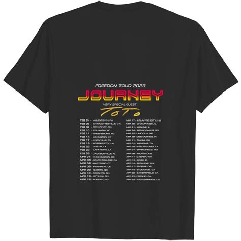 Journey Tour T-Shirt: A Journey Through Time and Style