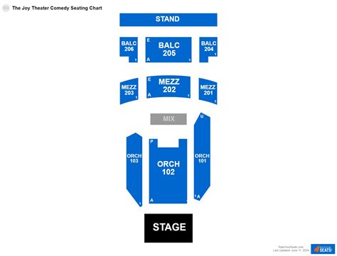 Joy Theater Seating Chart