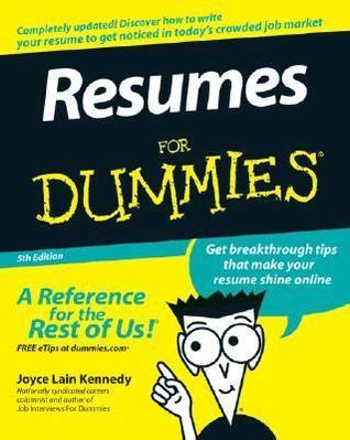 Joyce Lain Kennedy Resumes For Dummies 387637 pdf Reader