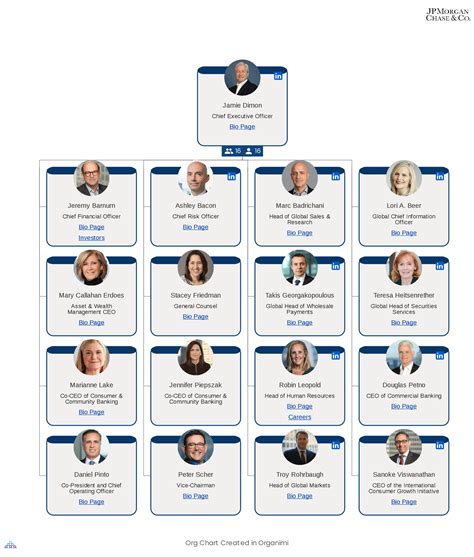 Jp Morgan Chase Organizational Chart
