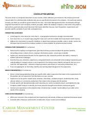 Jsom Cover Letter Template