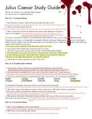 Julius Caesar Study Guide Answers Act 1 Scene Reader