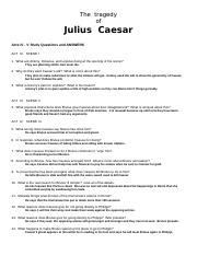 Julius Caesar Study Guide Questions And Answers Act 4 Kindle Editon