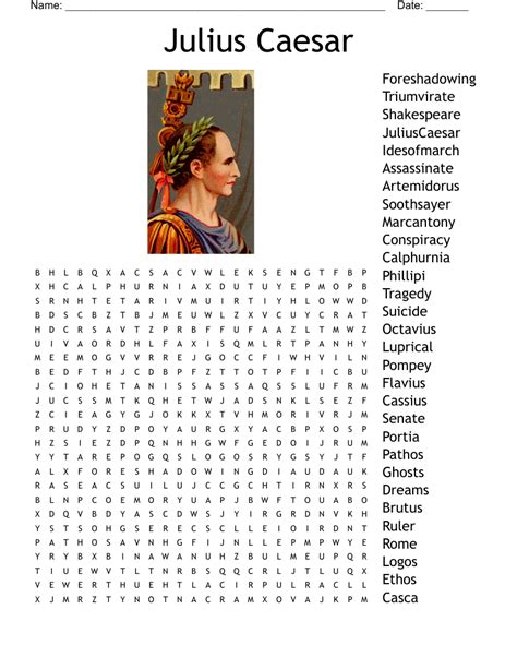 Julius Caesar Word Search Answers PDF