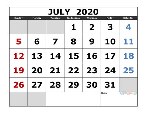 July 2020: