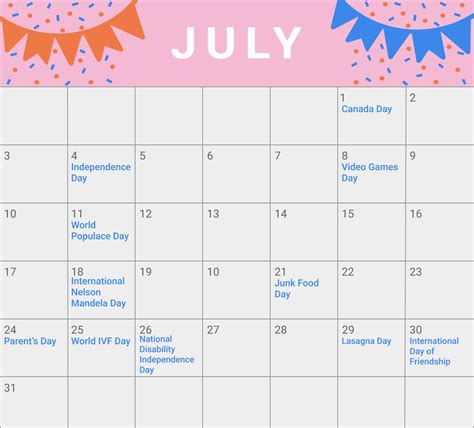 July 2022 Calendar: Your Essential Guide to the Month's Events