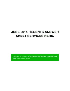 June 2014 Regents Answer Sheet Services Neric Kindle Editon