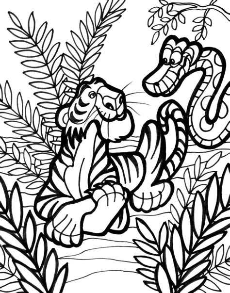 Jungle Animals Coloring Book