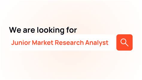 Junior Market Research Analyst: