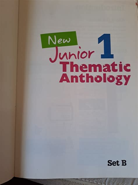 Junior Thematic Anthology Set A 1 Answer PDF