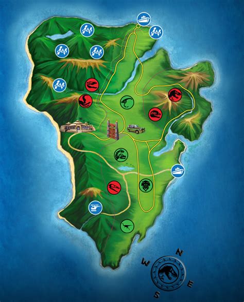 Jurassic Park Map: Embark on a Thrilling Adventure