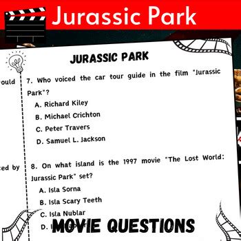 Jurassic Park Video Answers Key PDF