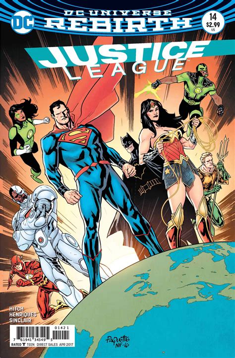 Justice League No 14 Variant Cover Comic Book New 52 Doc