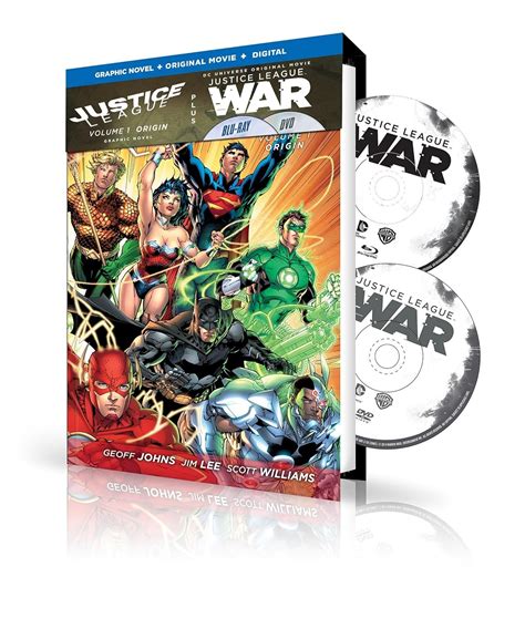 Justice League Vol 1 Origin Book and DVD Set Reader