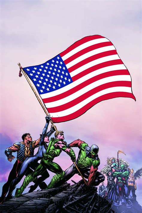 Justice League of America 1 Connecticut Flag Variant Cover Kindle Editon