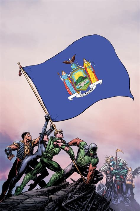 Justice League of America 1 Pennsylvania Flag Variant Cover Doc