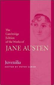 Juvenilia The Cambridge Edition of the Works of Jane Austen