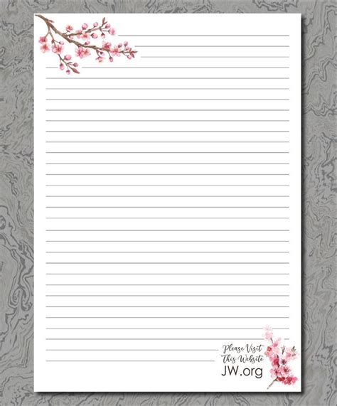 Jw Letter Writing Template