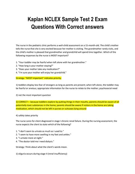 KAPLAN ASSESSMENT TEST 2 ANSWERS Ebook Reader