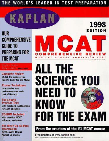 KAPLAN MCAT COMPREHENSIVE REVIEW 1998 WITH CD-ROM Book and CD-Rom PDF