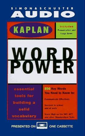 KAPLAN WORD POWER ESSENTIAL TOOLS FOR BUILDING A Vocabulary Building for Success Doc