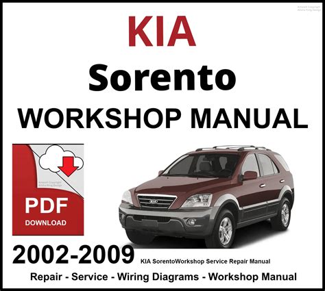 KIA SORENTO WORKSHOP MANUAL UK Ebook Kindle Editon