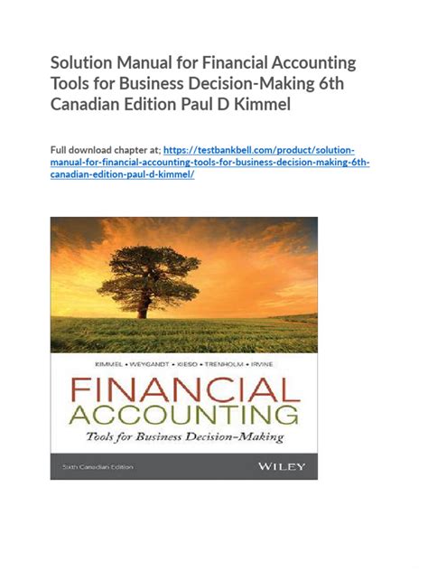 KIMMEL FINANCIAL ACCOUNTING 6E SOLUTIONS MANUAL Ebook Doc