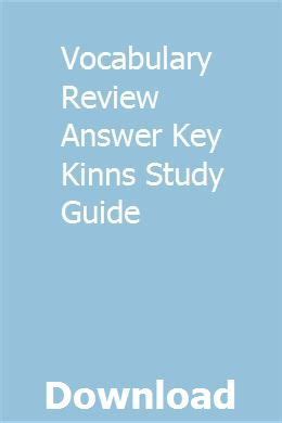 KINNS STUDY GUIDE ANSWER KEY Ebook Epub