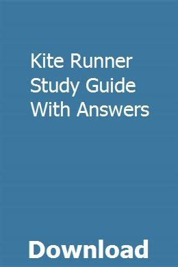 KITE RUNNER STUDY GUIDE WITH ANSWERS Ebook Kindle Editon