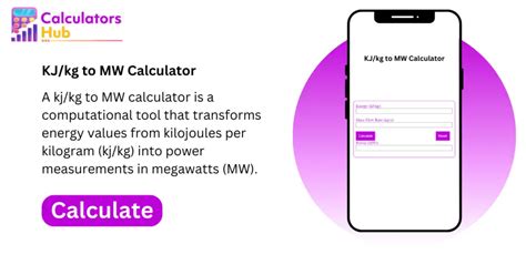 KJ Calculator: A Comprehensive Solution for Accurate Energy Measurement